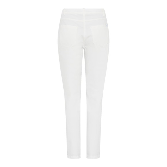 Women's White Skinny Jeans Plus Size 16 Cropped Denim NWT i'CONA - Picture 2 of 5